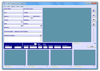 GT Real Estate Archive Software screenshot