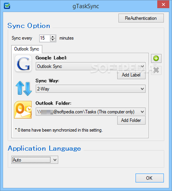 gTaskSync screenshot 2