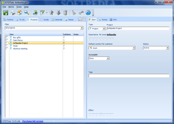GTD Tree screenshot 3