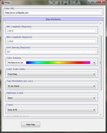 GTM Map Plotter screenshot