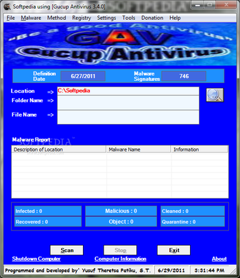 Gucup Antivirus screenshot