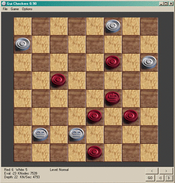 Gui Checkers screenshot