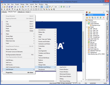 GUI Design Studio Professional screenshot