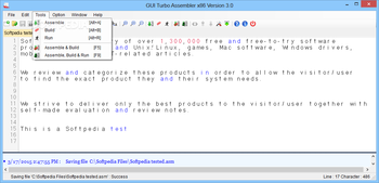 GUI Turbo Assembler screenshot 2