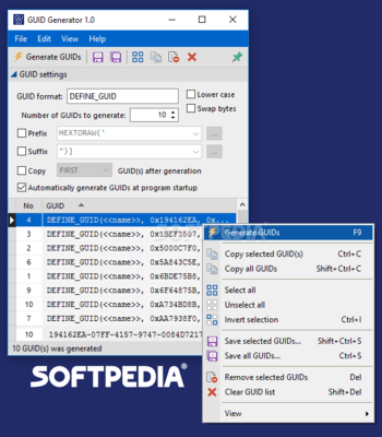 GUID Generator screenshot 3
