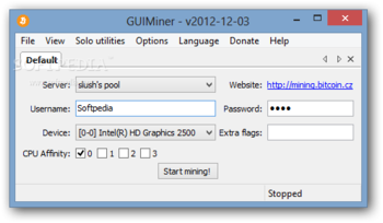GUIMiner screenshot