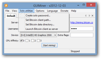 GUIMiner screenshot 3