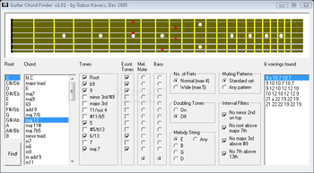 Guitar Chord Finder screenshot