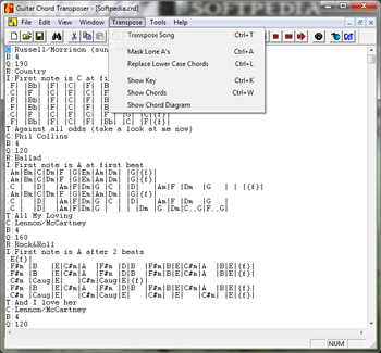 Guitar Chord Transposer screenshot 2