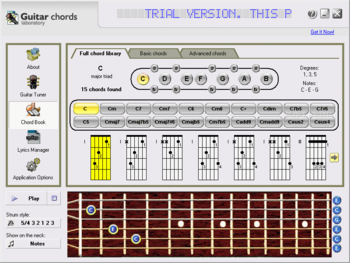 Guitar Chords Laboratory screenshot