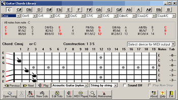 Guitar Chords Library screenshot