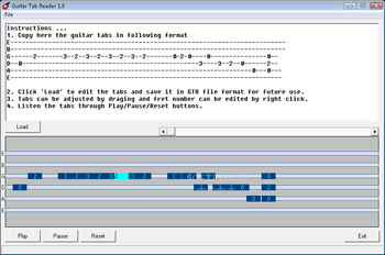 Guitar Tab Reader screenshot