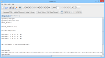 GuitarTeX2 screenshot