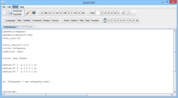 GuitarTeX2 screenshot 2