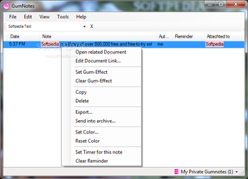 GumNotes screenshot 2