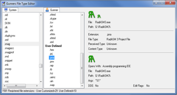 Gunners File Type Editor screenshot