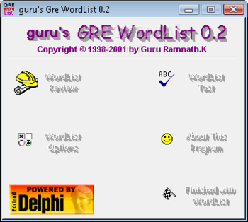 guru's GRE Wordlist screenshot