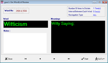 guru's GRE Wordlist screenshot 2