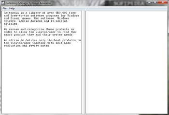 Gutenberg Reader screenshot