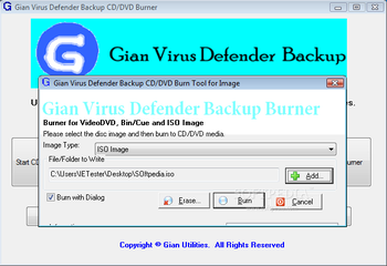 GVD Backup CD/DVD Burner screenshot 3