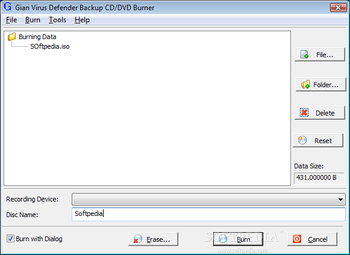 GVD Backup CD/DVD Burner screenshot 4