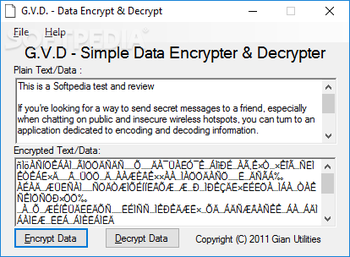 G.V.D. - Data Encrypt & Decrypt screenshot