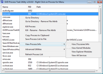 GVD Process Task Utility screenshot 2