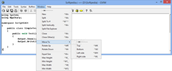 GVim Portable screenshot 7