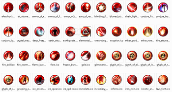 GW Proph-Ele Skill Icon Set screenshot