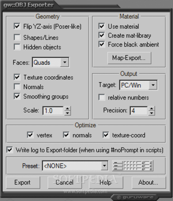 gw::OBJExporter screenshot