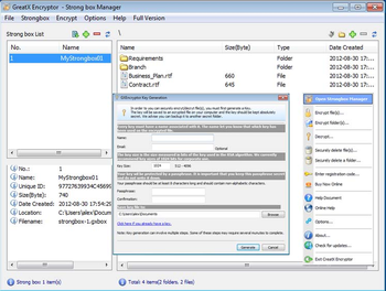 GX Encryptor screenshot
