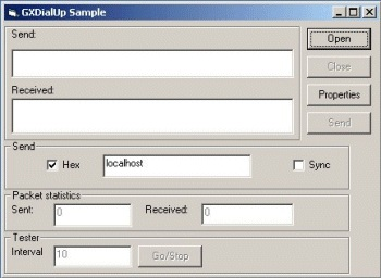 GXDialUp  screenshot
