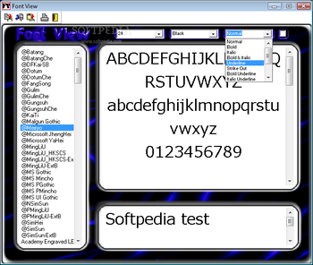 GZ Font View screenshot