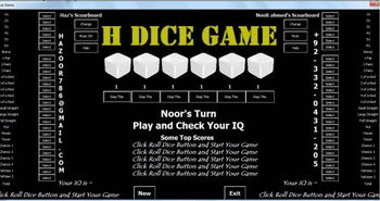 H Dice Game screenshot