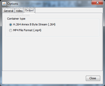 H.264 JMF Encoder screenshot 2