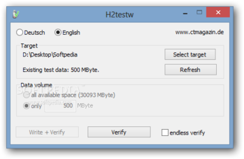 H2testw screenshot