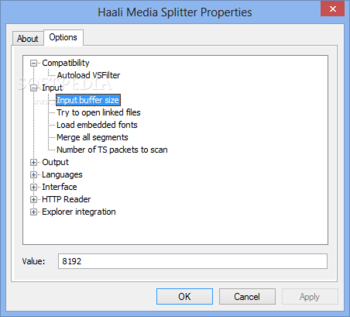 Haali Media Splitter screenshot 3
