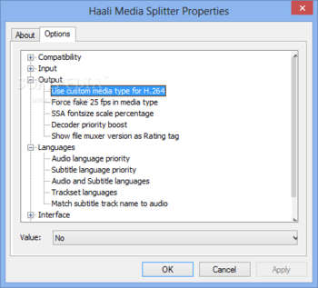 Haali Media Splitter screenshot 4
