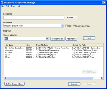 Haihaisoft DRM-X Audio/Video Packager screenshot 3