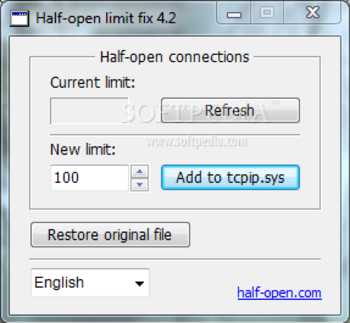 Half-Open Limit Fix screenshot