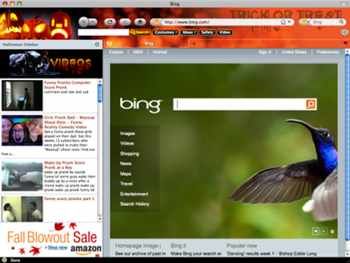Halloween 2010 Internet Explorer Theme screenshot