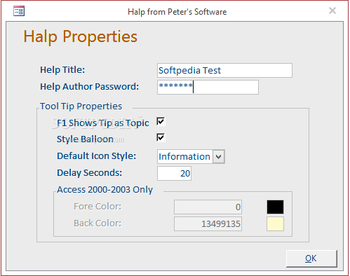 Halp for Microsoft Access screenshot 2