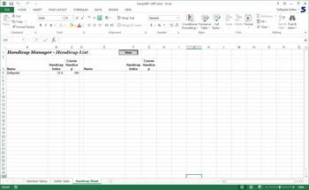 Handicap Manager for Excel screenshot 10