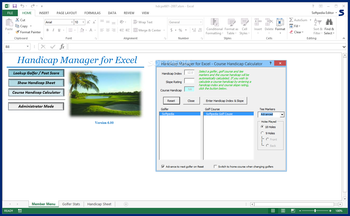 Handicap Manager for Excel screenshot 14