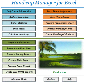 Handicap Manager for Excel screenshot 3