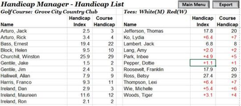 Handicap Manager for Excel screenshot 6