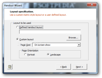 Handout Wizard screenshot 3