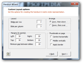 Handout Wizard screenshot 4