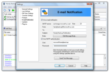 Handy Backup Network Server  screenshot