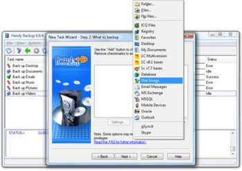 Handy Backup Professional screenshot 2
